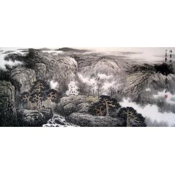 吴进良国画山水仿黄秋园图字画之家