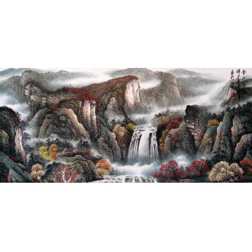 吴进良国画山水南山红韵字画之家