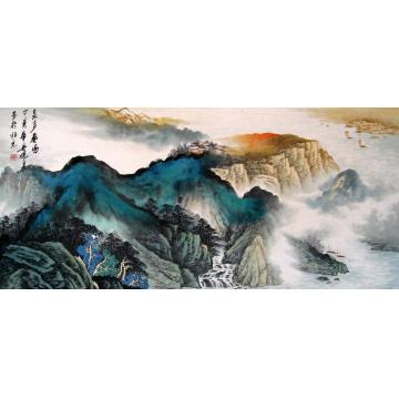 吴进良国画山水泉声奏鸣字画之家