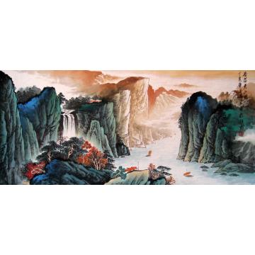 吴进良国画山水苍茫天山图字画之家