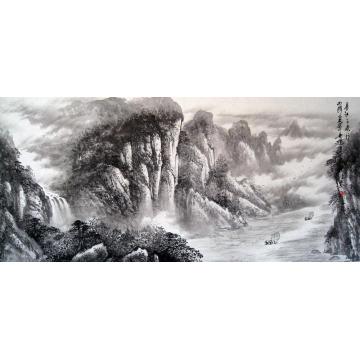 吴进良国画山水长江三峡行字画之家