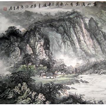 吴进良国画山水高山深处有人家字画之家