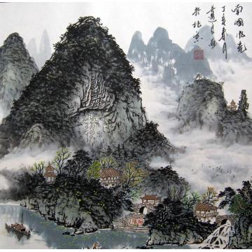 吴进良国画山水南国风光字画之家