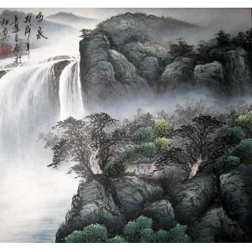 吴进良国画山水鸣泉字画之家