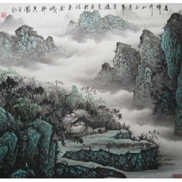 吴进良国画山水春晖字画之家