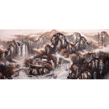 吴进良国画山水别有天地秋人间字画之家