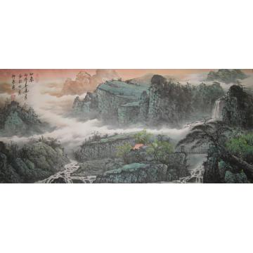 吴进良国画山水初春字画之家