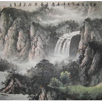 吴进良国画山水春光无限好字画之家