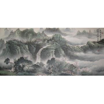 吴进良国画山水春光无限好字画之家