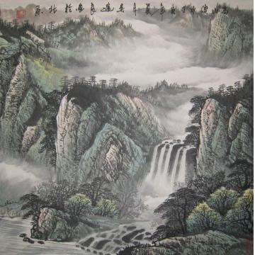吴进良国画山水高山流水字画之家