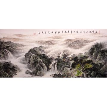 吴进良国画山水家住深山有远客字画之家