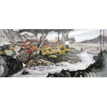 吴进良国画山水家住银河云水间字画之家