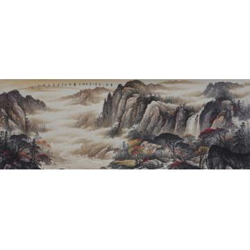 吴进良国画山水金秋人家字画之家