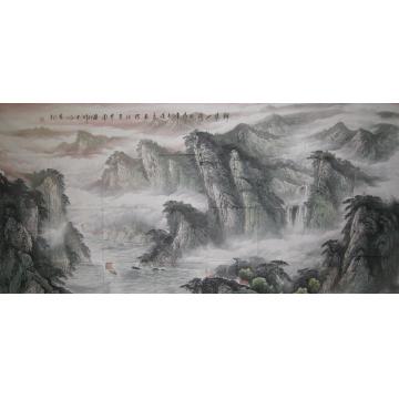 吴进良国画山水锦绣山河字画之家