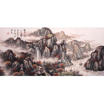 吴进良国画山水锦绣山河字画之家
