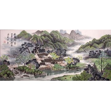 吴进良国画山水南国风光字画之家