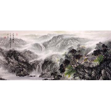 吴进良国画山水千里共婵娟字画之家