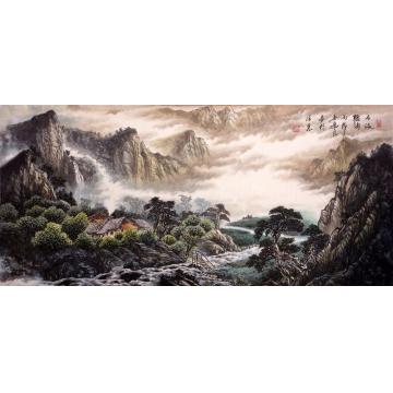 吴进良国画山水石海听涛字画之家