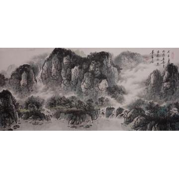吴进良国画山水太白之春字画之家