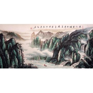 吴进良国画山水峡江云烟字画之家