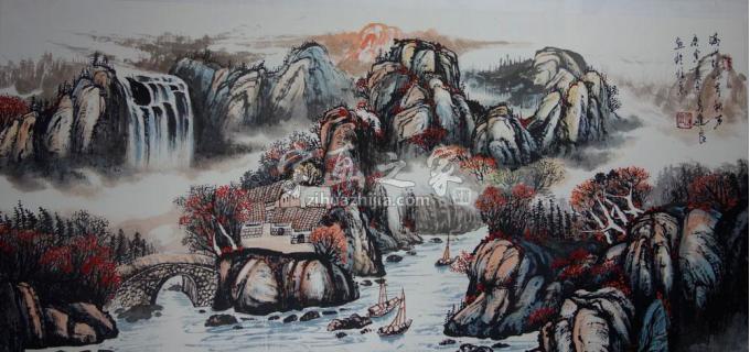 国画家吴进良字画之家