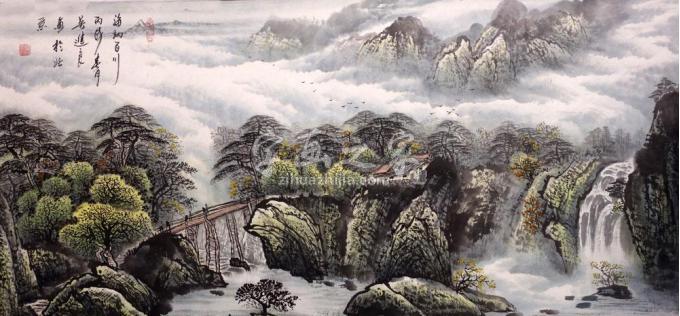 国画家吴进良字画之家