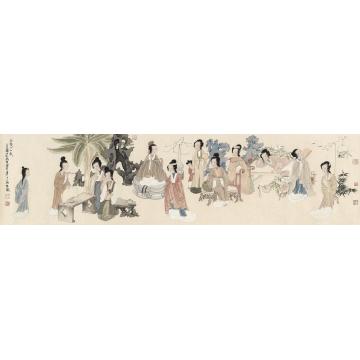 于水国画人物金陵十二钗字画之家