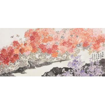 王晓卉国画花鸟亦河春色字画之家