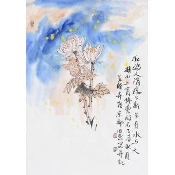 王晓卉国画花鸟碧水连天字画之家