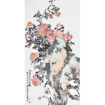 王晓卉国画花鸟此花无日不春风字画之家