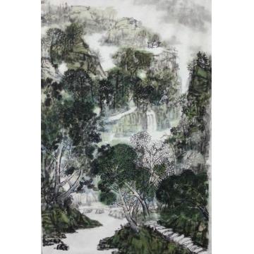 王晓卉国画山水无题字画之家