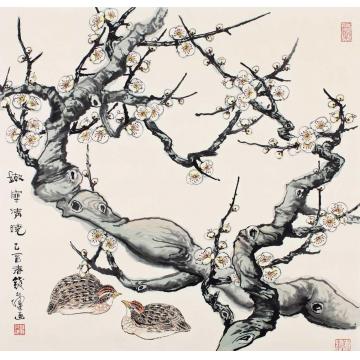 钱行健国画花鸟梅字画之家