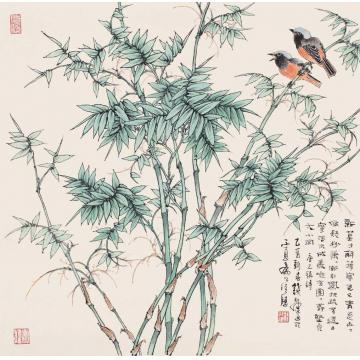 钱行健国画花鸟竹字画之家