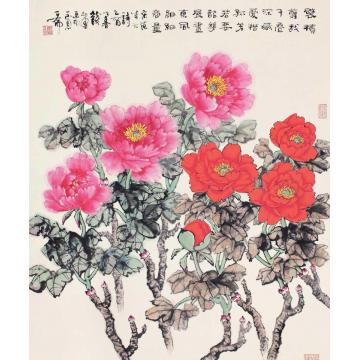 钱行健国画花鸟满园春色字画之家