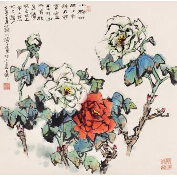 钱行健国画花鸟国色字画之家