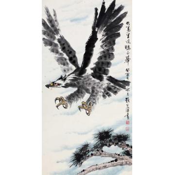 钱行健国画花鸟九万里风鹏正举字画之家
