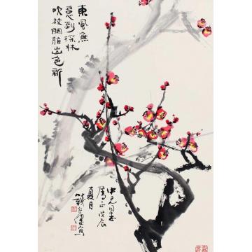 钱行健国画花鸟胭脂出新字画之家