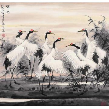 钱行健国画花鸟曙光字画之家