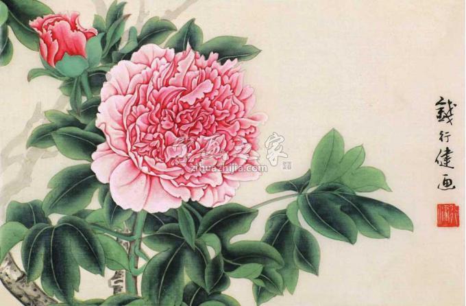 国画家钱行健字画之家