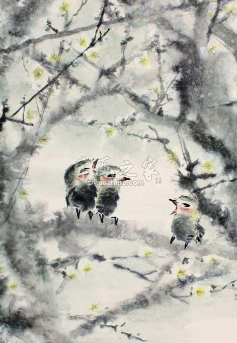 国画家钱行健字画之家