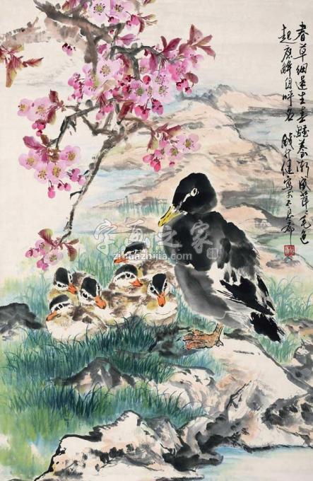 国画家钱行健字画之家