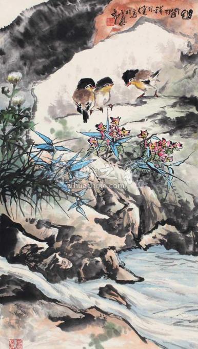 国画家钱行健字画之家