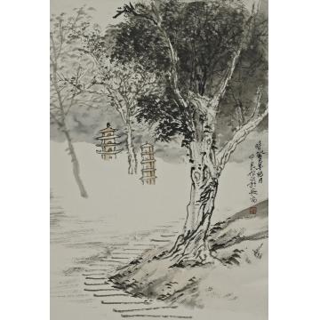 温中良国画山水无题字画之家