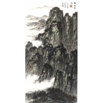 黄德有国画山水春岭云松字画之家