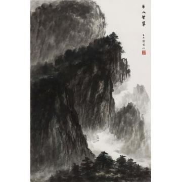 黄德有国画山水华山耸翠字画之家
