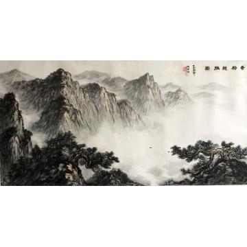 黄德有国画山水奇松揽胜图字画之家