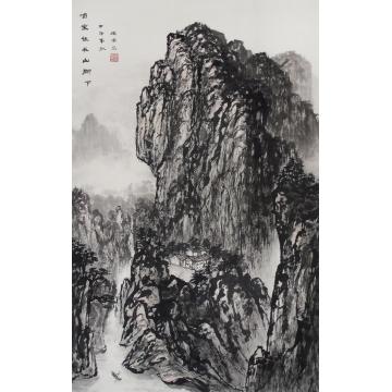 黄德有国画山水咱家住在山脚下字画之家