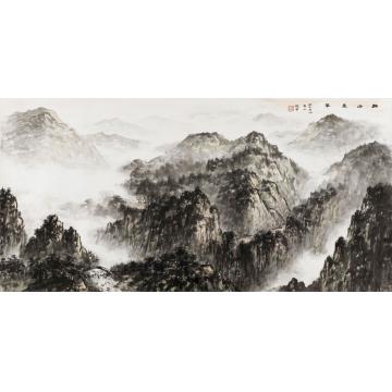 黄德有国画山水群峰叠峦字画之家