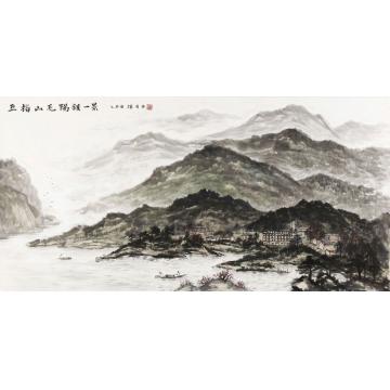 黄德有国画山水五指山毛阳镇一景字画之家