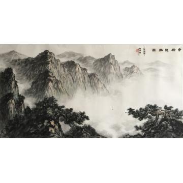 黄德有国画山水奇松揽胜图字画之家